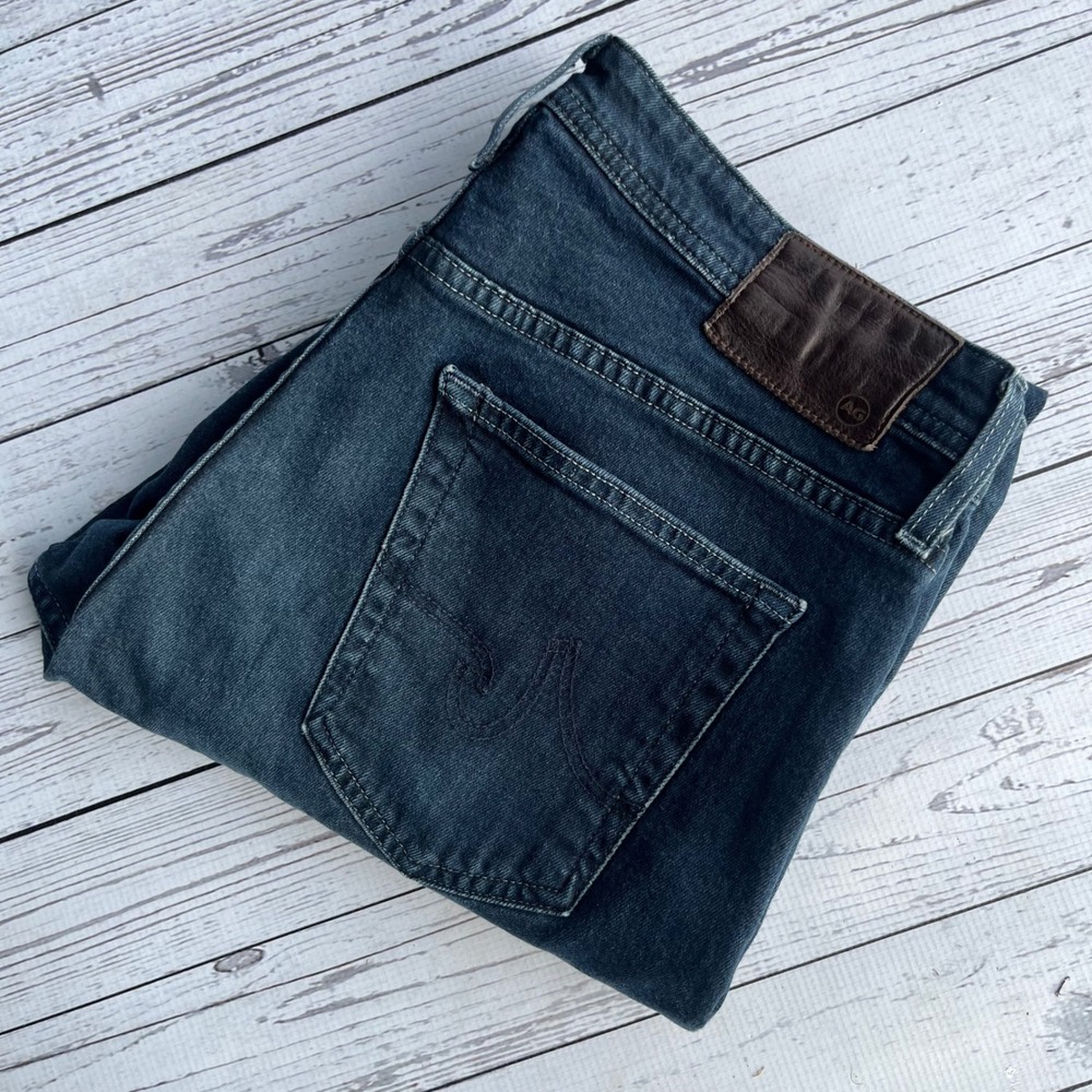 AG Adriano Goldschmied The Ives Indigo Wash Jeans Fading 34x34 Designer Denim